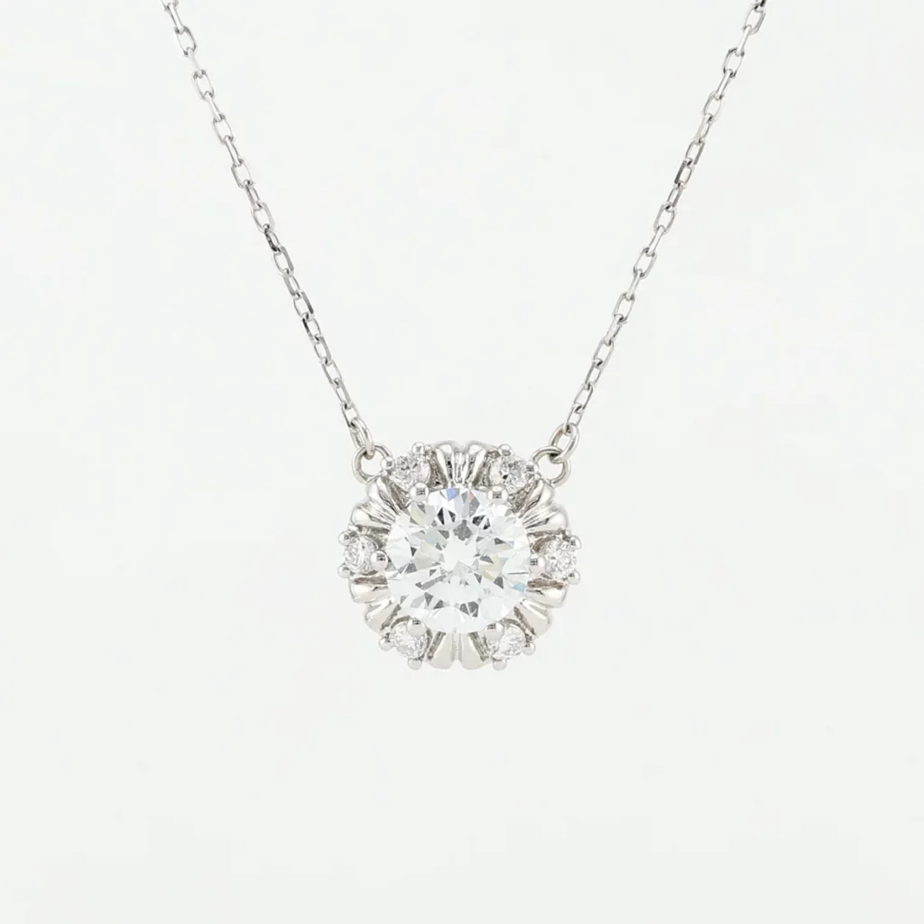 [NN101] : Round Halo Claw Setting