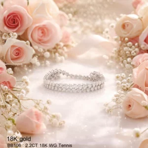 [BB106] : 2.2CT 18K WG Tennis