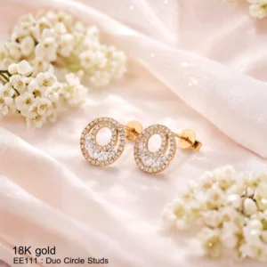 [EE111] : Duo Circle Studs